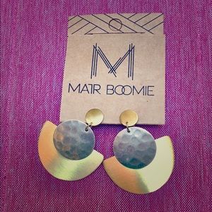 Matr Boomie Gold & Silver Earrings